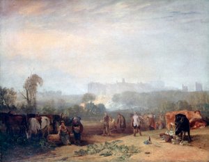 Pflügen von Rüben, nahe Slough, Windsor, um 1809