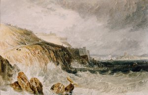 Plymouth-Zitadelle, ein Sturm, 1815 von Joseph Mallord William Turner