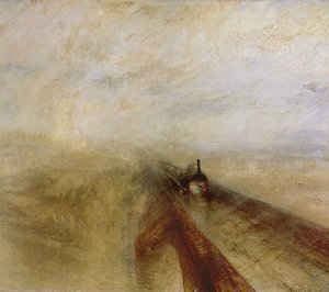 Regen, Dampf und Geschwindigkeit, Die Great Western Railway, vor 1844 gemalt von Joseph Mallord William Turner