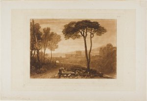 Szene in der Campagna, Platte 38 aus Liber Studiorum