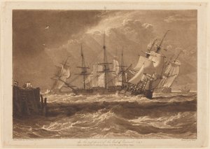 Schiffe im Wind von Joseph Mallord William Turner