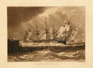 Schiffe im Wind von Joseph Mallord William Turner