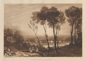 Die Brücke in mittlerer Entfernung von Joseph Mallord William Turner