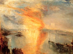 Der Brand der Parlamentshäuser, 1834