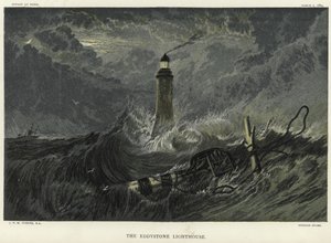 Der Eddystone-Leuchtturm auf den Eddystone-Felsen von Joseph Mallord William Turner