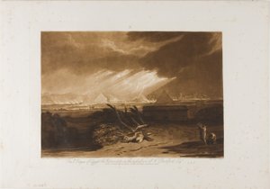 Die fünfte Plage Ägyptens, Platte 16 aus Liber Studiorum