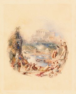Der Garten: kuvitus Thomas Mooren teokseen "Epikurolainen" von Joseph Mallord William Turner