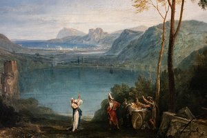 Der See von Avernus, Äneas, die Kumana Sibylle (Detail) von Joseph Mallord William Turner