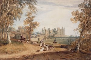 Die Nordwestfront, Cassiobury, mit Hunden und Jägern