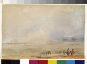 Die Pyramiden von Gizeh, um 1832 von Joseph Mallord William Turner