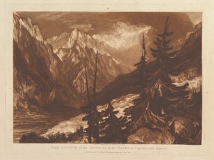 Die Quelle des Arvaron im Tal von Chamouni, Savoy Liber Studiorum, Januar 1, 1816 von Joseph Mallord William Turner
