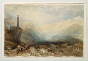 Der Splügenpass, ca. 1842-43 von Joseph Mallord William Turner
