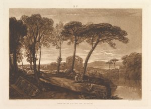 Der Tempel der Minerva Medica Liber Studiorum, Teil V, Tafel 23, 1. Januar 1811 von Joseph Mallord William Turner