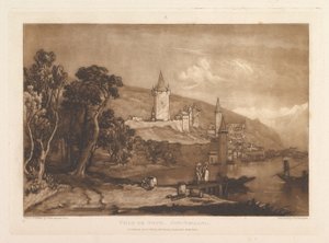 Ville de Thun, Schweiz Liber Studiorum, Teil XII, Tafel 59 von Joseph Mallord William Turner