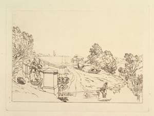 Wasserkresse-Sammler, Liber Studiorum, Teil XIII, 1819 von Joseph Mallord William Turner