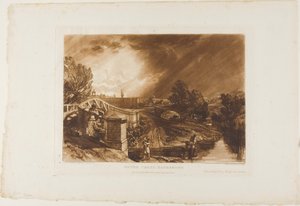 Wasserkresse-Sammler, Tafel 62 aus Liber Studiorum von Joseph Mallord William Turner