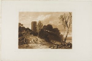 Winchelsea, Sussex, Platte 42 aus Liber Studiorum von Joseph Mallord William Turner