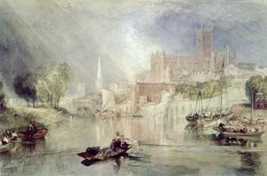 Kathedrale von Worcester und Fluss Severn von Joseph Mallord William Turner