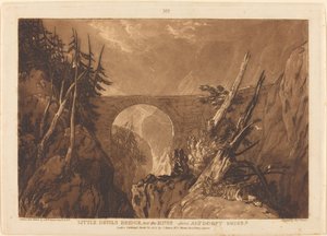 Teufelsbrücke von Joseph Mallord William Turner and Charles Turner