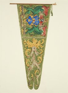 Banner der Plaisterers [Plasterers], beschriftet 