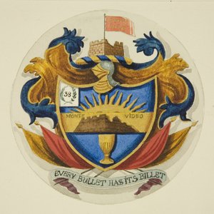 Wappen über dem Monument in der St. Pauls Kirche von Joseph Manning