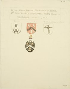 Wappen auf dem Grab von Framton [Frampton] 1357