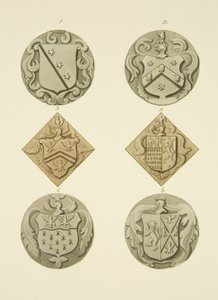 Wappen auf Grabsteinen in der St. Thomas Kirche von Joseph Manning