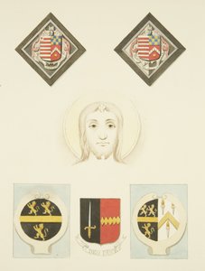 Buntglas, Wappenschilde und Wappen in der St. Peters Kirche