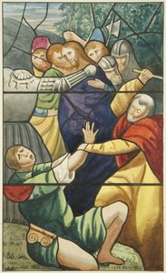 Buntglas in St. Markus - die Gefangennahme Christi von Joseph Manning
