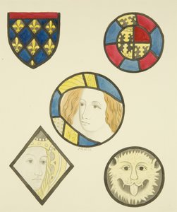 Buntglasfenster in verschiedenen Fenstern von St. Mary Redcliffe von Joseph Manning