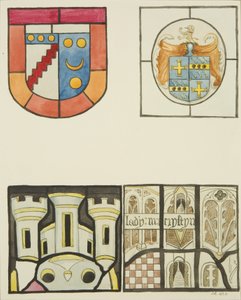 Buntglasfenster im Fenster der Weberkapelle in der Temple Church von Joseph Manning