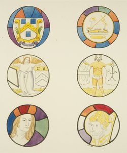 Buntglasfenster im Fenster der Weberkapelle in der Tempelkirche von Joseph Manning