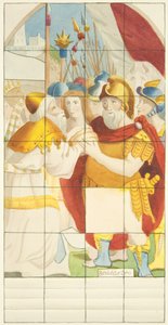 Buntglasfenster am östlichen Ende des südlichen Seitenschiffs der Kathedrale von Bristol von Joseph Manning