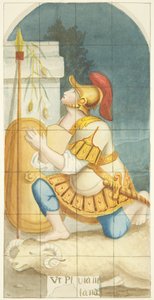 Buntglasfenster am Ostende des südlichen Seitenschiffs der Kathedrale von Bristol mit Gideon und dem Vlies