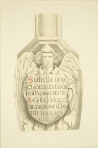 Träger gegen eine Säule im südwestlichen Winkel, nahe der Orgel von St. Mary Redcliffe von Joseph Manning