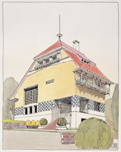 Studie für Olbrichs Haus, Darmstadt, aus 