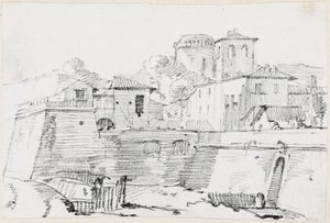 Eine befestigte Stadt in Italien