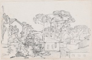 Dächer und Schirmkiefern von Joseph Marie Vien