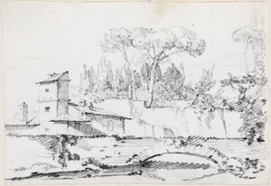 Ansicht des Prato der Villa Borghese