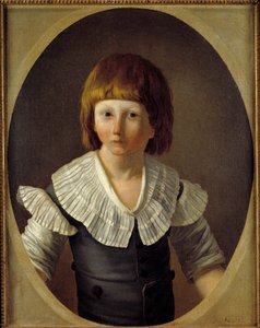 Porträt von Louis XVII im Tempelgefängnis von Joseph Marie, the Elder Vien