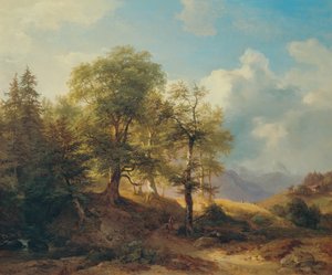 Sommerlandschaft im Hochgebirge von Joseph Martin Höger