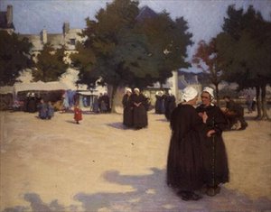Der Dorfplatz, Bretagne