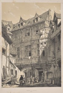 Architektur des Mittelalters: Abtei St. Amand, Rouen von Joseph Nash