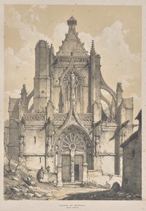 Architektur des Mittelalters: Kirche in Serran, nahe Gisore von Joseph Nash