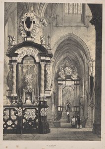 Architektur des Mittelalters: St. Andre, Antwerpen von Joseph Nash