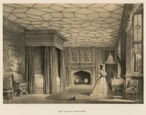 Schlafzimmer, Knowle, Kent von Joseph Nash