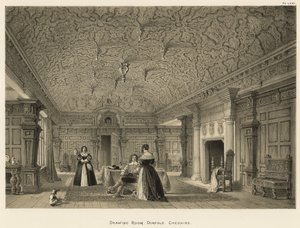 Salon, Dorfold, Cheshire von Joseph Nash
