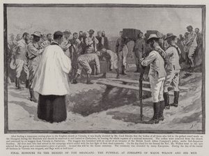 Letzte Ehren für die Helden von Shangani, die Beerdigung von Major Wilson und seinen Männern in Simbabwe