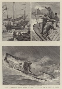 Von Aberdeen, Hongkong-Insel, nach Macao in einem Torpedoboot von Joseph Nash