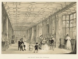 Lange Galerie, Haddon Hall, Derbyshire von Joseph Nash